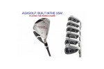 AGXGOLF Men's Left or Right Hand Magnum XS-TOUR Irons Set w/ #3 Hybrid Iron +5-9 Irons + PW & SW: Pro Series: Built In the USA!